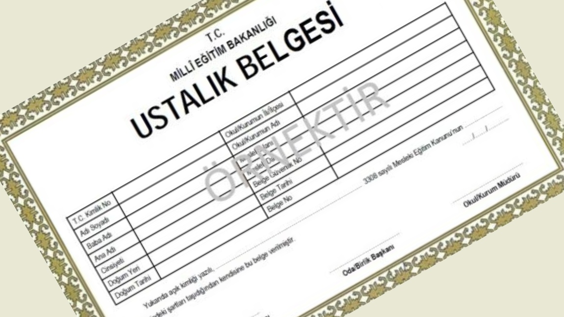 Ustalık Belgesi Başvuru Şartları - Gerekli Belgeler ve Başvuru Formu